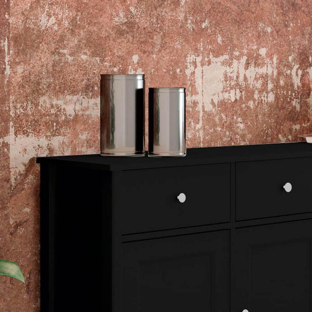 Aparador Buffet Ditália 4 Portas 4 Gavetas R-626 Preto - 7