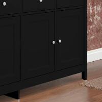 Aparador Buffet Ditália 4 Portas 4 Gavetas R-626 Preto - 10