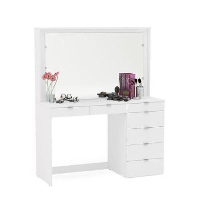 Penteadeira Ditália 7 Gavetas Branco Uv Acetinado