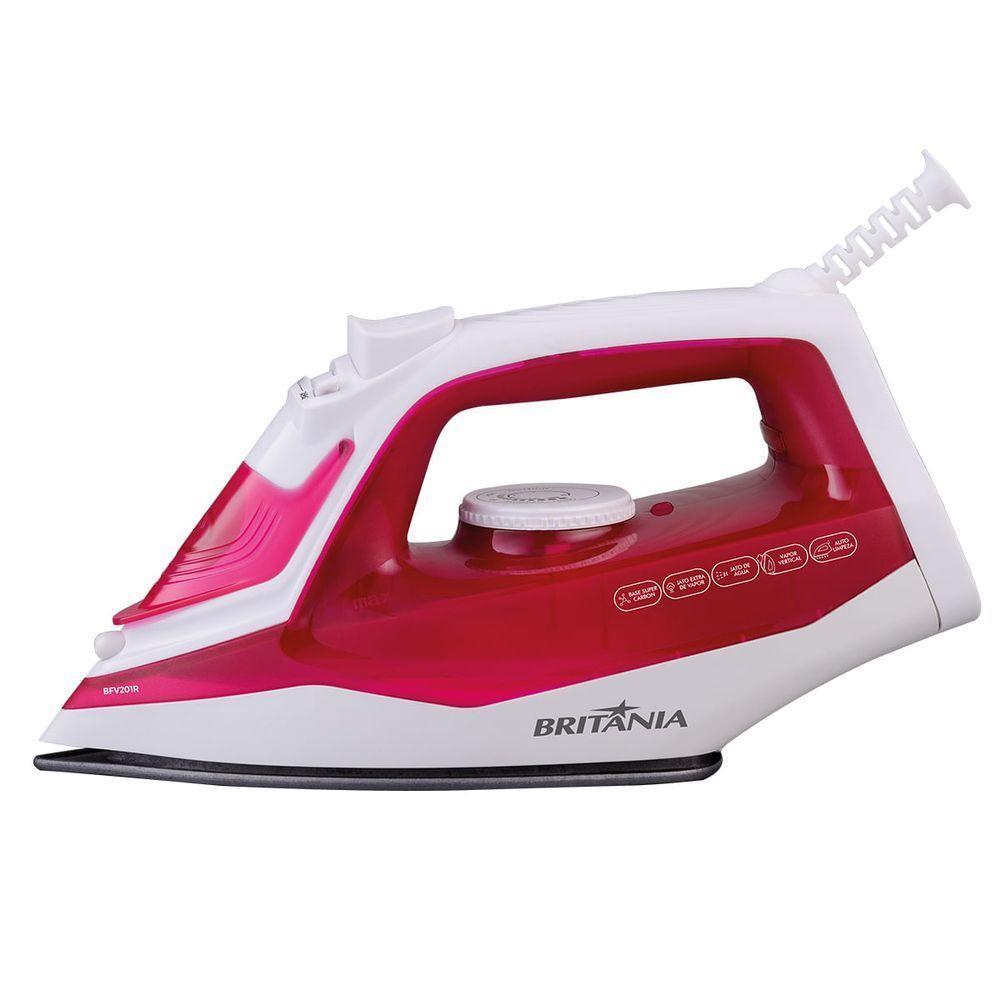 Ferro De Passar A Vapor Super Carbon Britânia BFV201R 110V - 2