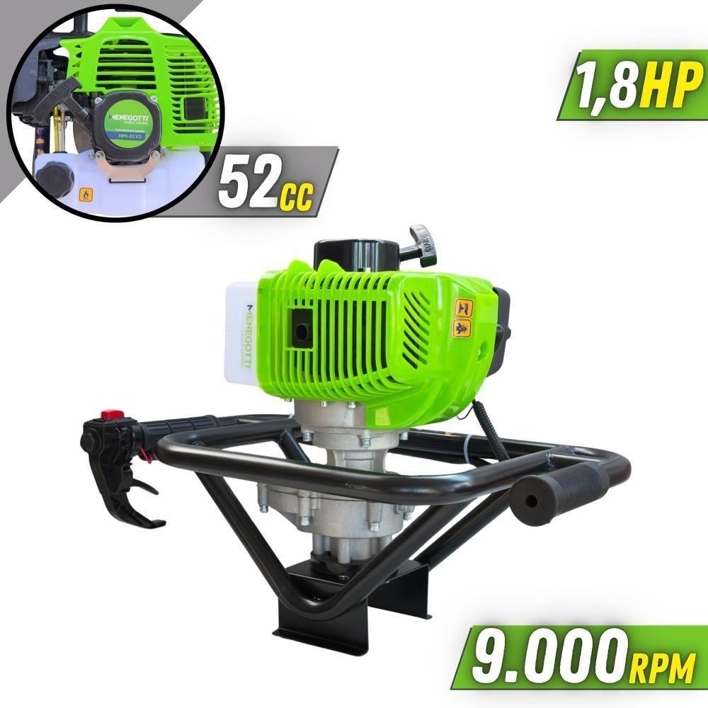 Trado Motorizado + Brocas 80x10 80x15 80x20 + óleo Stihl 2t - 4