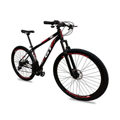 Bicicleta Aro 29 Alumínio Freio a Disco 24 Marchas Alavanca Quadro 15 Vermelho