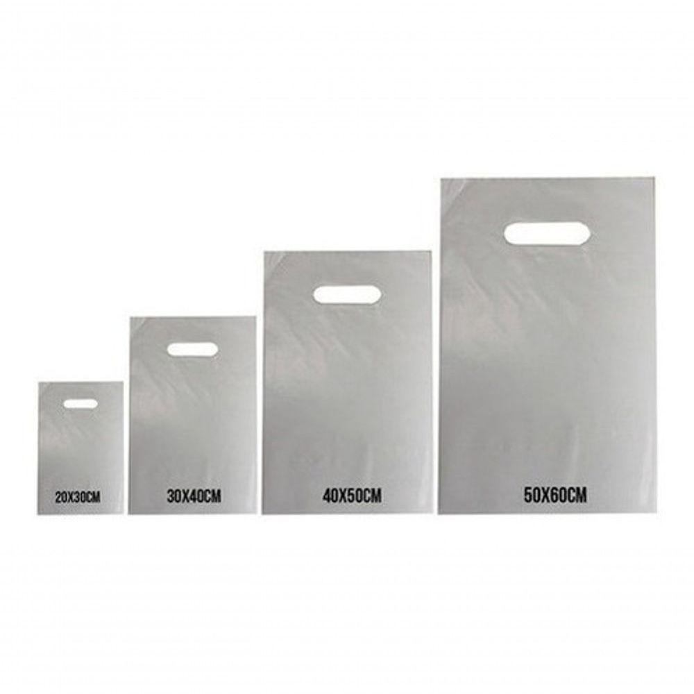 Sacola Plástica 40x50 Alça Boca De Palhaço 1 Kg / 40 Un Rosa - 2