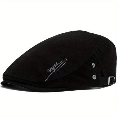 Boina Com Design De Estrela - Tecido Elegante E Não Elástico, Lavável Preto