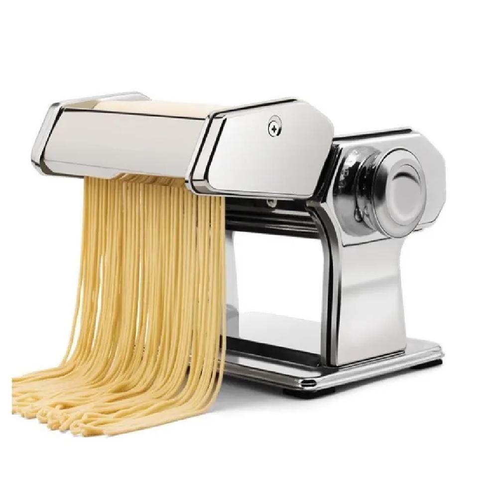 Maquina Macarrao Preparar Massas Cilindro Inox Manual 3 Tipos Lasanha Talharim Multiuso - 3