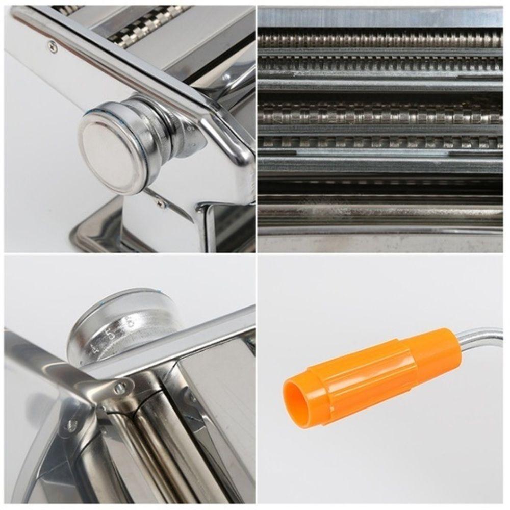 Maquina Macarrao Preparar Massas Cilindro Inox Manual 3 Tipos Lasanha Talharim Multiuso - 5