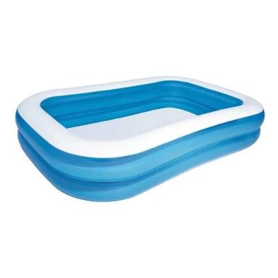 Piscina Inflável Retangular 778l Borda Reforçada Azul Branca