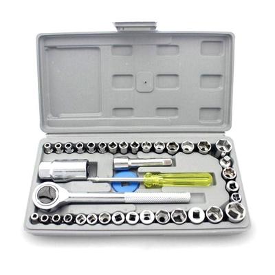 Kit Jogo Chave Catraca Reversivel Jogo De Soquete 40 Pecas Maleta Estojo