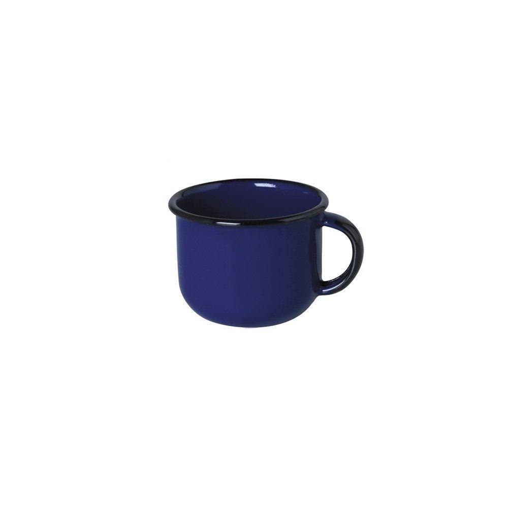 Jogo De Xícara De Cafezinho 06 Peças Esmaltada Azul 120 Ml Ewel - 5