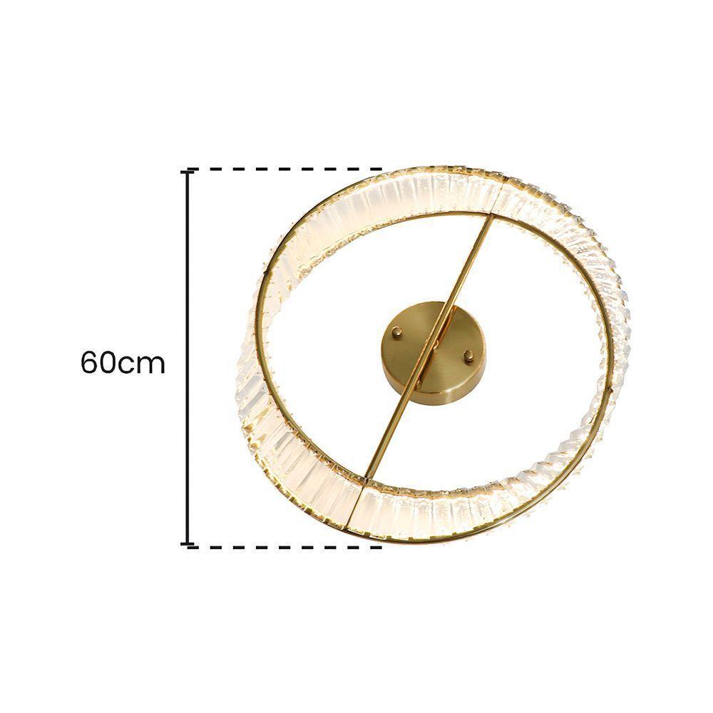 Plafon Skylight Domino 4021 Dourado Led 60cm Bivolt Dourado-transparente - 2