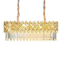 Lustre Pendente Skylight Lor 4005-1 Dourado Retangular 90 G9 Bivolt Dourado - 1