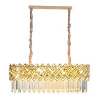 Lustre Pendente Skylight Lor 4005-1 Dourado Retangular 90 G9 Bivolt Dourado - 3
