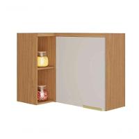 Armario De Canto Itatiaia New Porto 1 Porta Cinamomo/ Off-white - 1