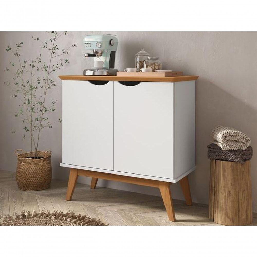 Buffet Patrimar 2 Portas Prism Branco Acetinado/cinamomo - 1