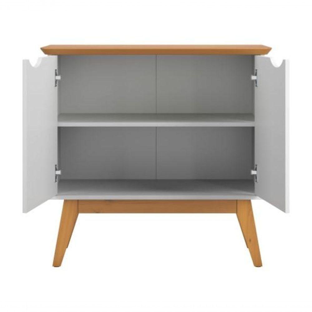 Buffet Patrimar 2 Portas Prism Branco Acetinado/cinamomo - 3