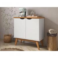 Buffet Patrimar 2 Portas Prism Branco Acetinado/cinamomo - 1