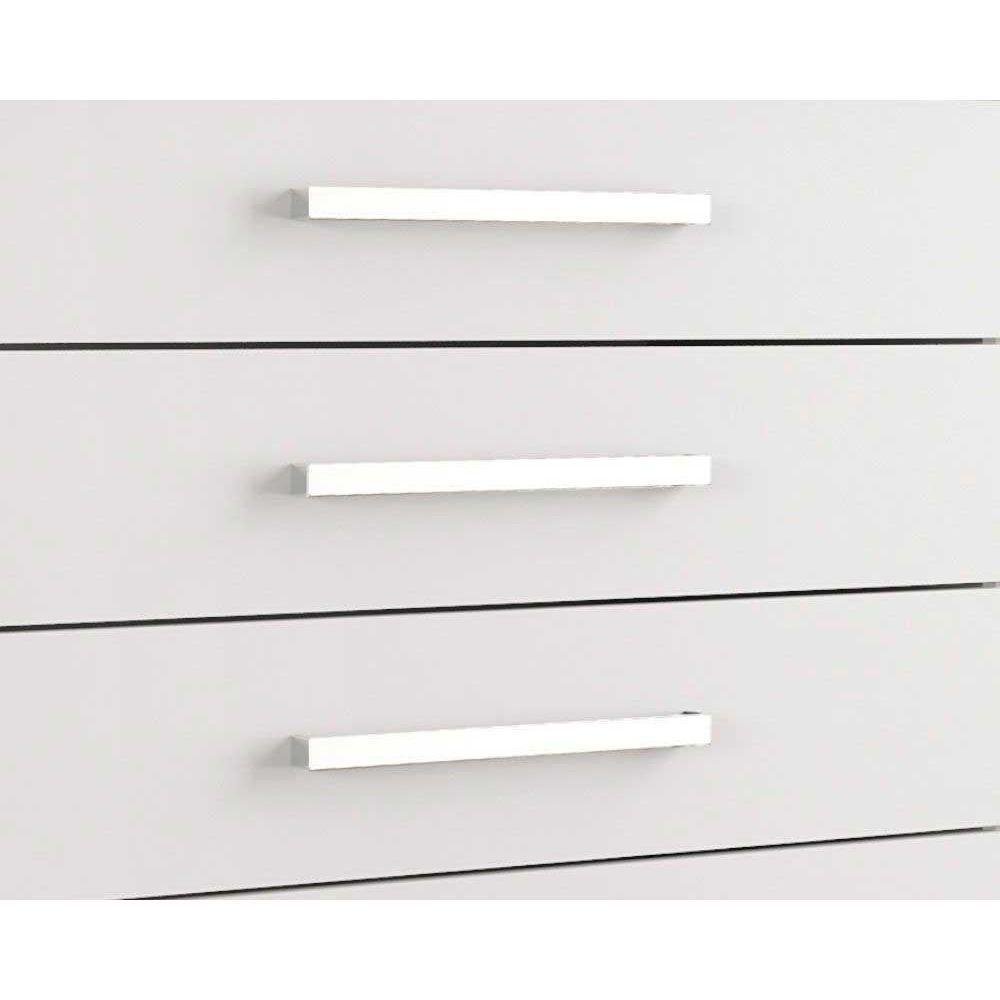 Cômoda de Quarto London c/ 2 Portas e 7 Gavetas Ébano Touch - Demóbile - 4