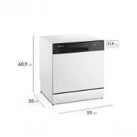 Lava-Louça Electrolux 8 Serviços Branca Com Programa Lava E Seca 50' LB08E Branco 110V