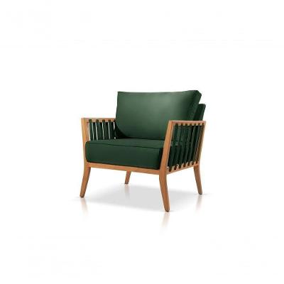 Poltrona Safira Veludo Verde Decorativa Sala Estar Confort