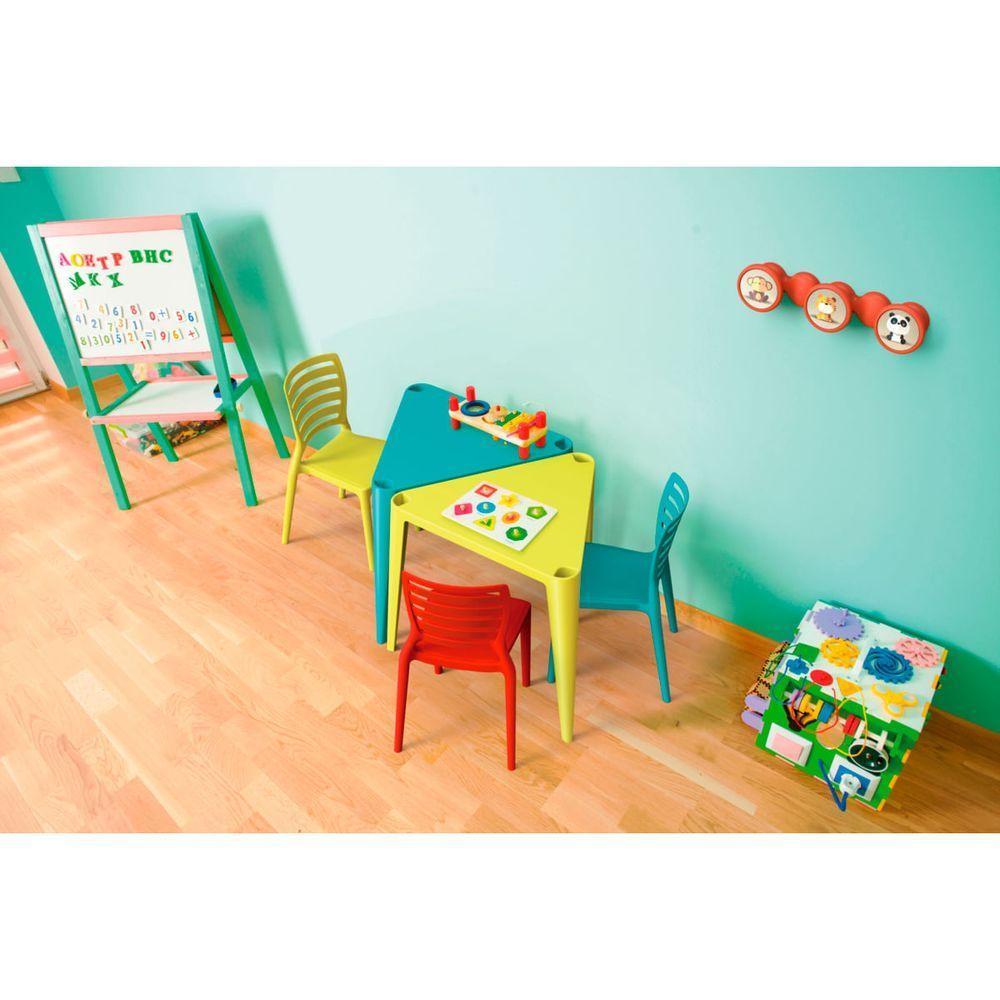 Cadeira Infantil Tramontina Sofia Azul E Fibra De Vidro - 3