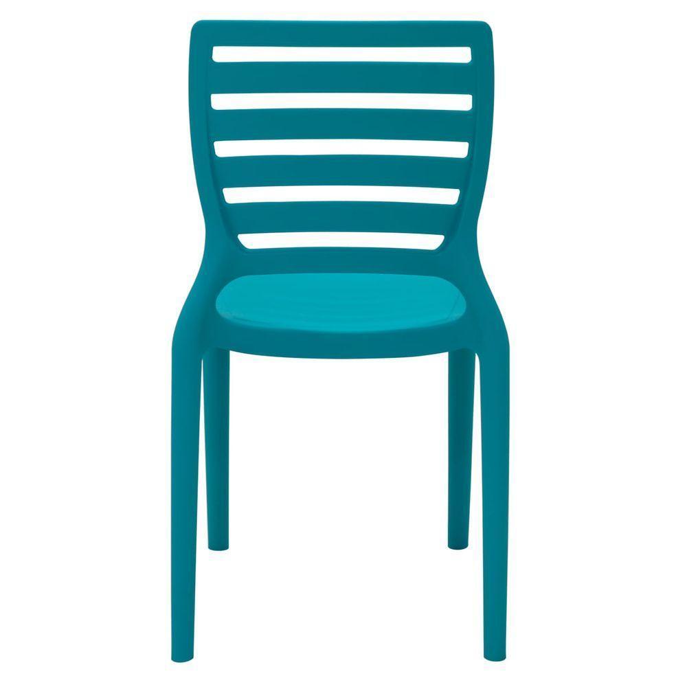 Cadeira Infantil Tramontina Sofia Azul E Fibra De Vidro - 5