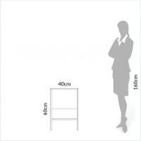 Mesa Auxiliar Em Mdf 40x44x60 Cm Branco Freijó Dalla Costa F14 - 4