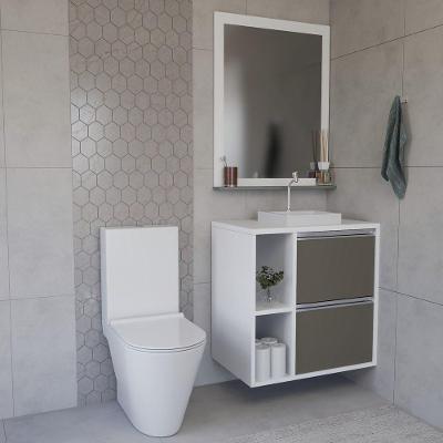 Conjunto Gabinete E Espelhiera Plena Compact 80cm Bronze