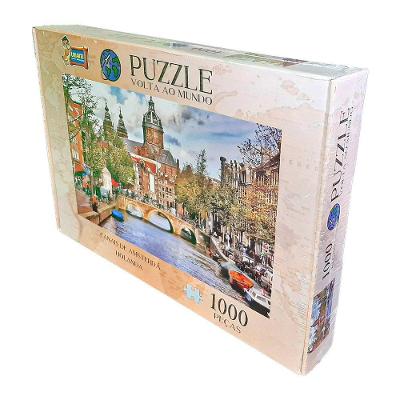 Quebra-cabeça Volta Ao Mundo Holanda - 1000 Peças