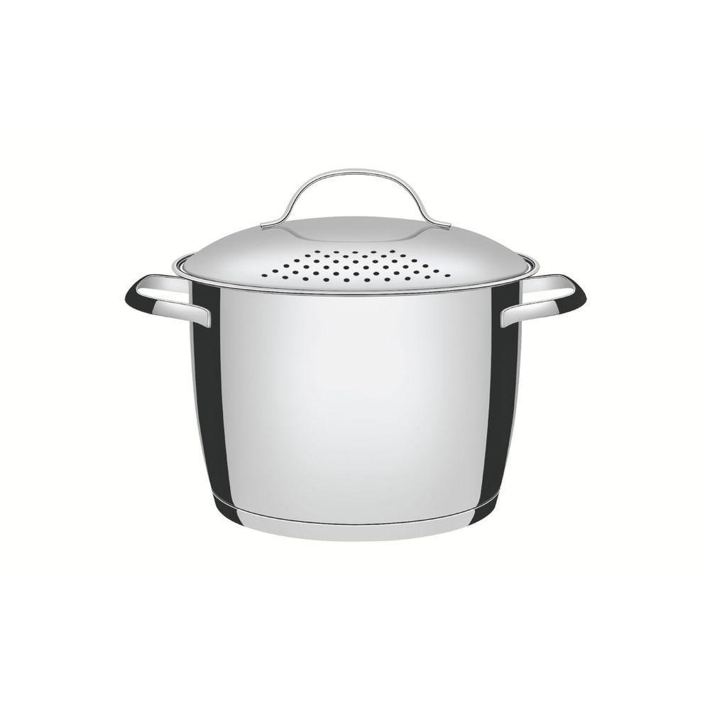 Espagueteira Tramontina Allegra Aço Inox Com Fundo Triplo 22 Cm 5,5 L - 1