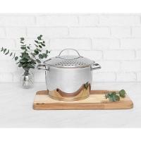 Espagueteira Tramontina Allegra Aço Inox Com Fundo Triplo 22 Cm 5,5 L - 3