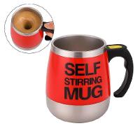 Caneca Mixer Elétrica Automática 400ml – Misturador Portátil Para Café, Shake, Whey E Achocolatado - Vermelha - Bivolt - 2