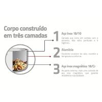 Panela Tramontina Grano Em Aço Inox Com Tampa 16 Cm 1,7 L - 3