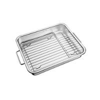 Assadeira Tramontina Service Em Aço Inox Com Grelha 34 X 28 Cm 4,6 L - 1