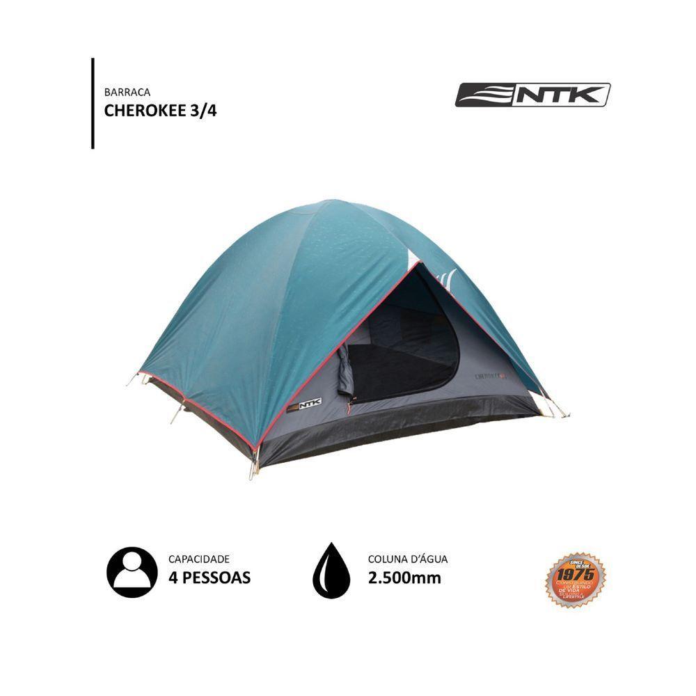 Barraca De Camping Cherokee 2/3 Ntk Com 2500mm De Coluna D água - 6