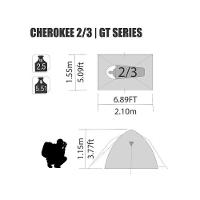 Barraca De Camping Cherokee 2/3 Ntk Com 2500mm De Coluna D água