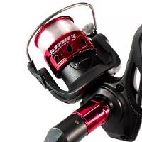 Kit 2 Molinete Marine Sports Star 3 Com Linha Vermelho - 6