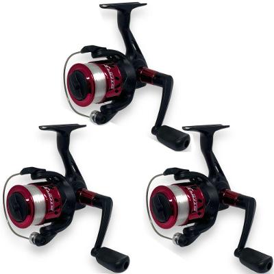 Kit 3 Molinete Marine Sports Star 3 Com Linha Vermelho