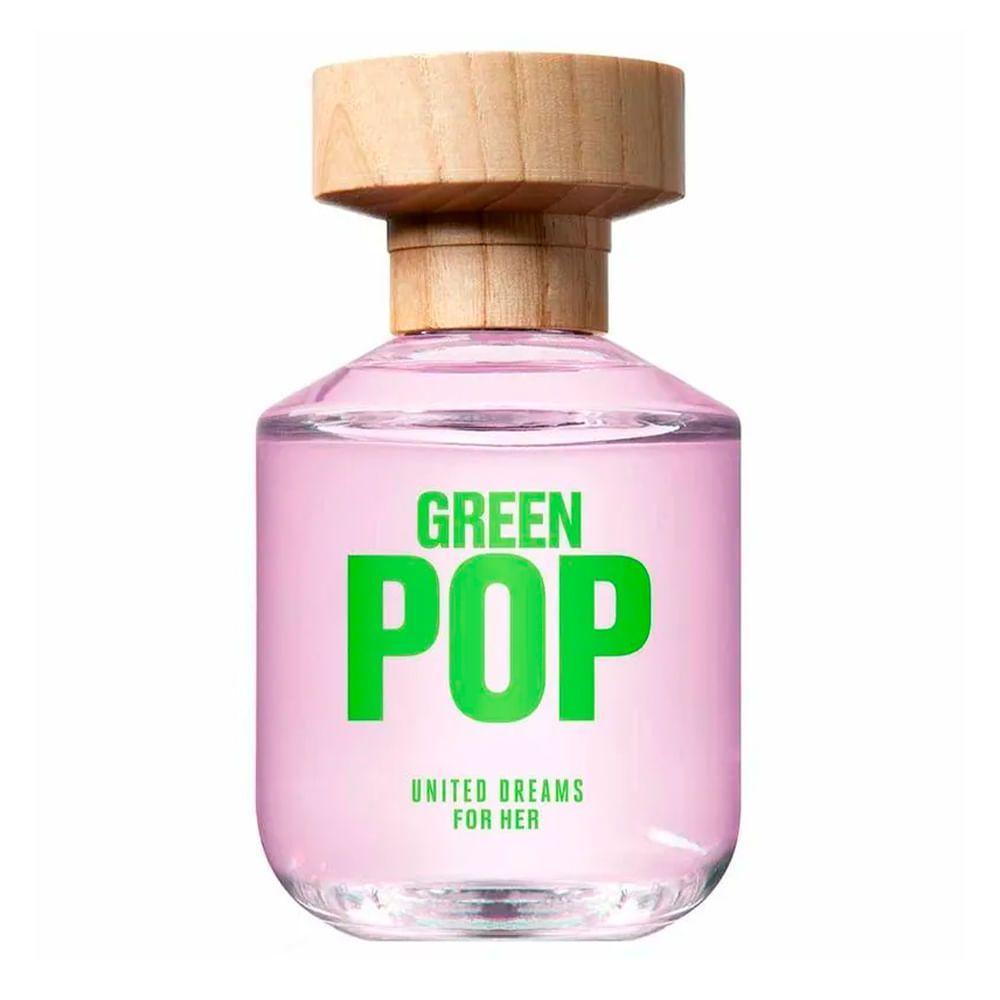Benetton United Dreams Green Pop Le25 Her Eau De Toilette - Perfume Feminino 80ml - 1