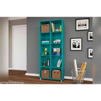 Estante Livreiro Casal ESM225 c/ 10 Nichos Branco - Movelbento