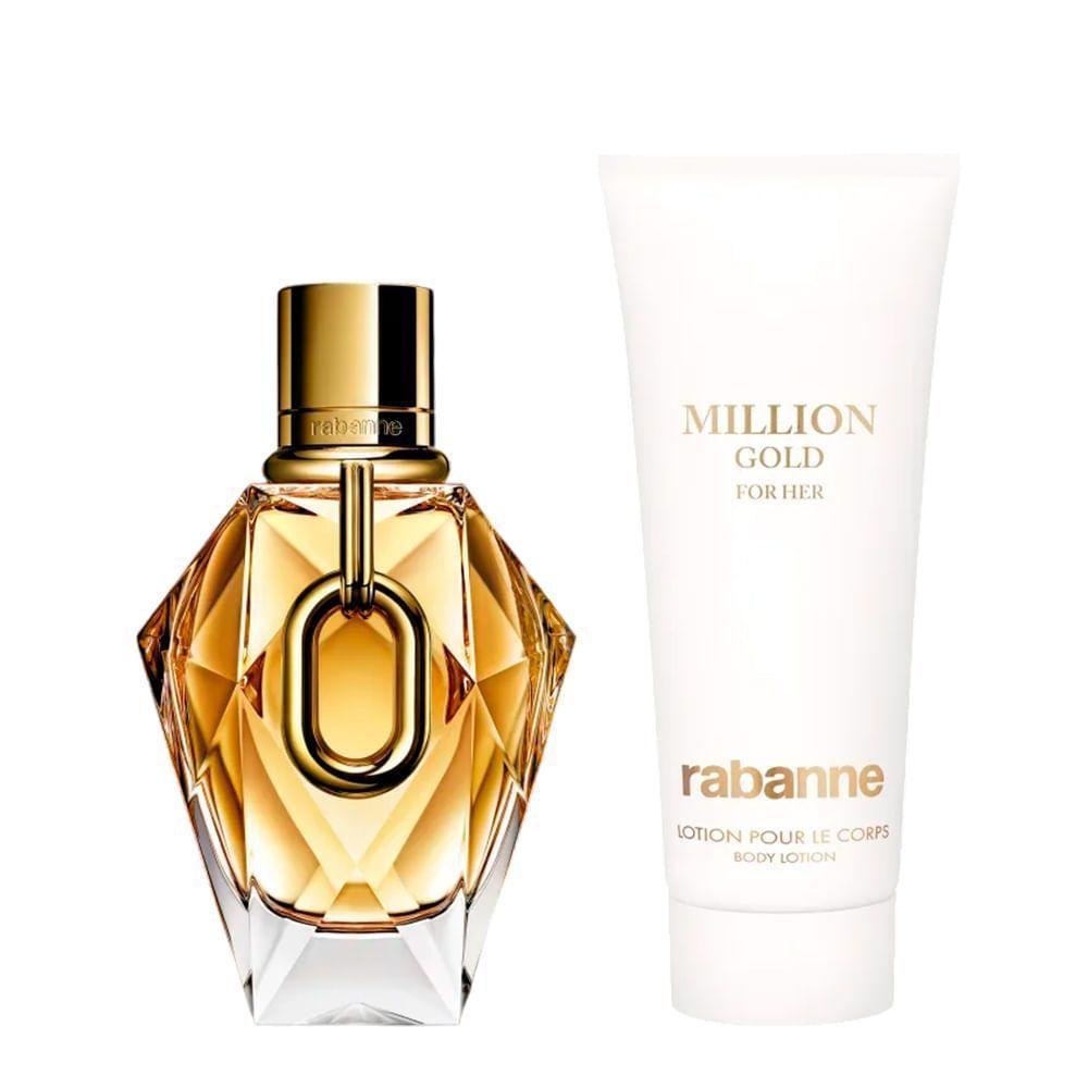 Kit Rabanne Million Gold For Her - Edp 90ml + Bl 100ml - 2
