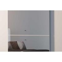 Guarda Roupa Casal 3 Portas de Correr e 4 Gavetas c/ Espelho Veneza Luxo Naturale-Naturale Ripado-Flex - Rufato - 6