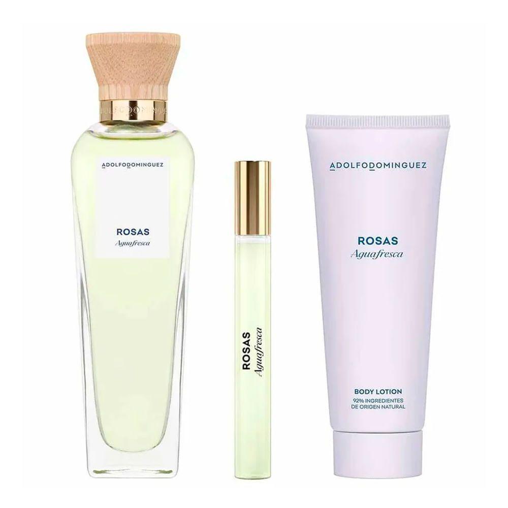 Adolfo Dominguez Agua Fresca EDT - Perfume Feminino 120ml + Travel-size 10ml + Body Lotion 75ml - 1