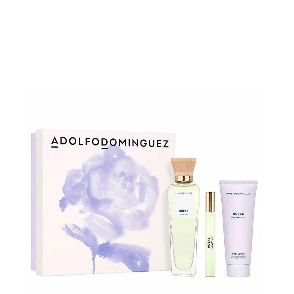 Adolfo Dominguez Agua Fresca EDT - Perfume Feminino 120ml + Travel-size 10ml + Body Lotion 75ml - 3