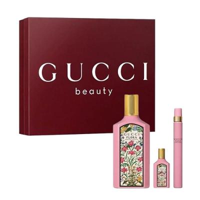 Kit Gucci Flora Gorgeous Gardenia Feminino - Edp 100ml + Travel Size 10ml + Mini 5ml