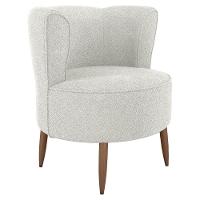 Poltrona Decorativa Pes Palito Savana Boucle Milani Store Natural - 1