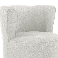 Poltrona Decorativa Pes Palito Savana Boucle Milani Store Natural - 7