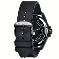 Relógio Aço Inoxidável, Resistente à água Até 50m, Mostrador Analógico Preto - 3