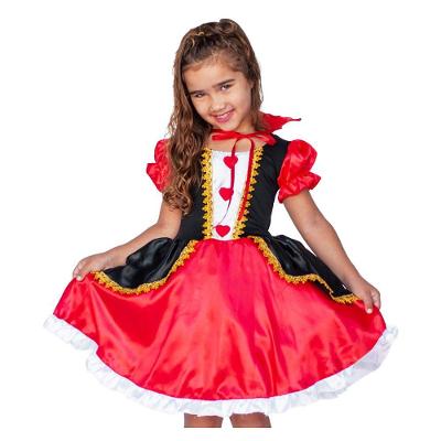 Fantasia Rainha De Copas Infantil Tamanho M