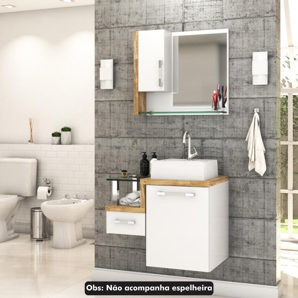 Conjunto Balcão C-cuba Q32 Legno 630 Branco Chess C-branco Chess Branco Chess C-carvalho - 2