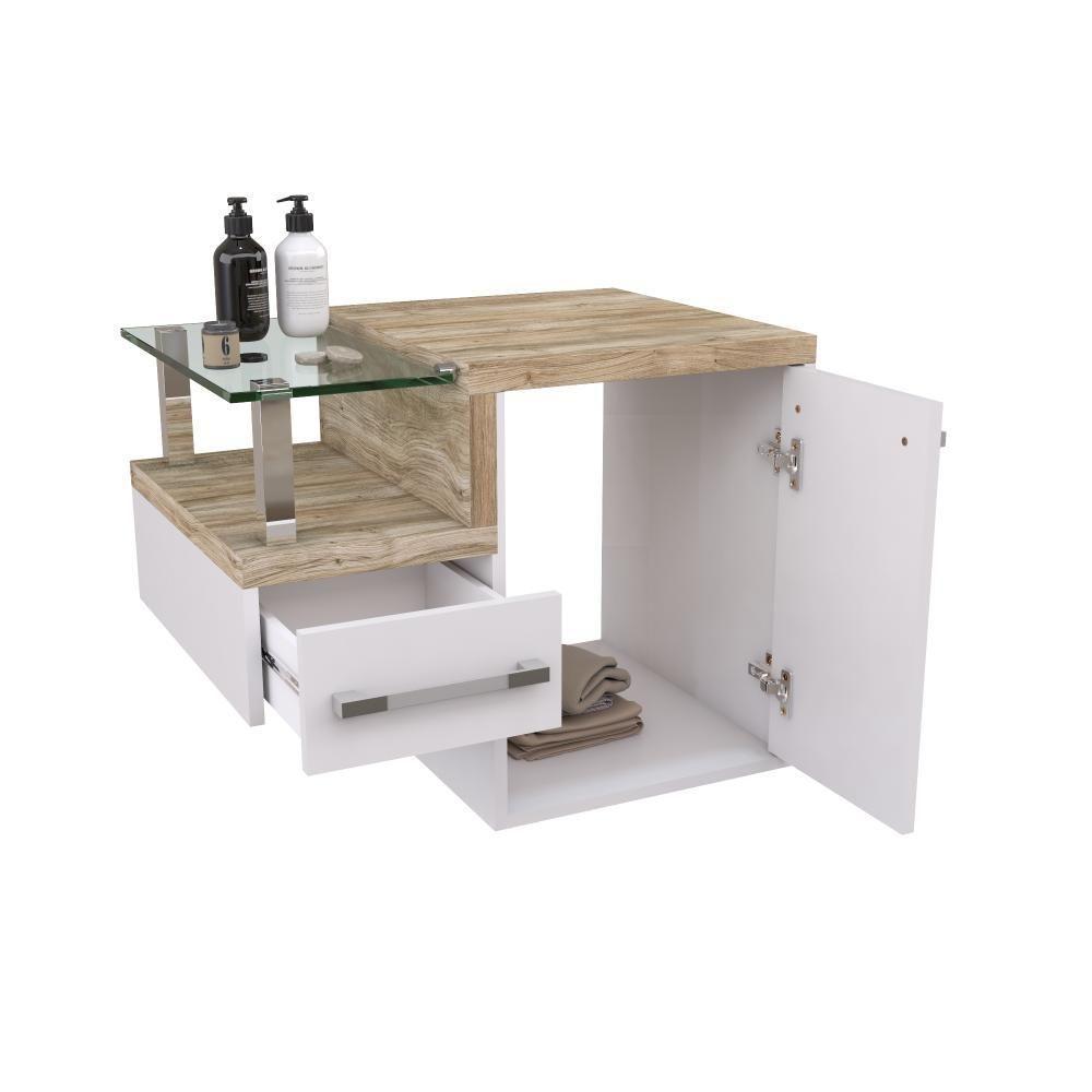 Conjunto Balcão C-cuba Q32 Legno 630 Branco Chess C-branco Chess Branco Chess C-carvalho - 5